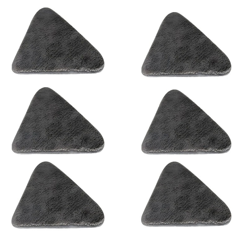 Microfiber Refill Kit With 6 Cloths For Mop Cleaning Mop Triangular Swivel 360