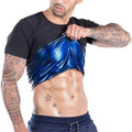 Men Sweat Sauna T-shirt Waist Trainer Slimming Suit Body Shapers Shapewear Corset Underwear Belly Control Fitness Fat Burn Tops