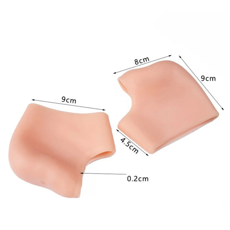 RHBJ Heel Cups for Heel Pain Relief, 2pcs=1 Pairs Blue, Soft Gel Plantar Fasciitis Support, Reduces Friction and Shock Foot Care